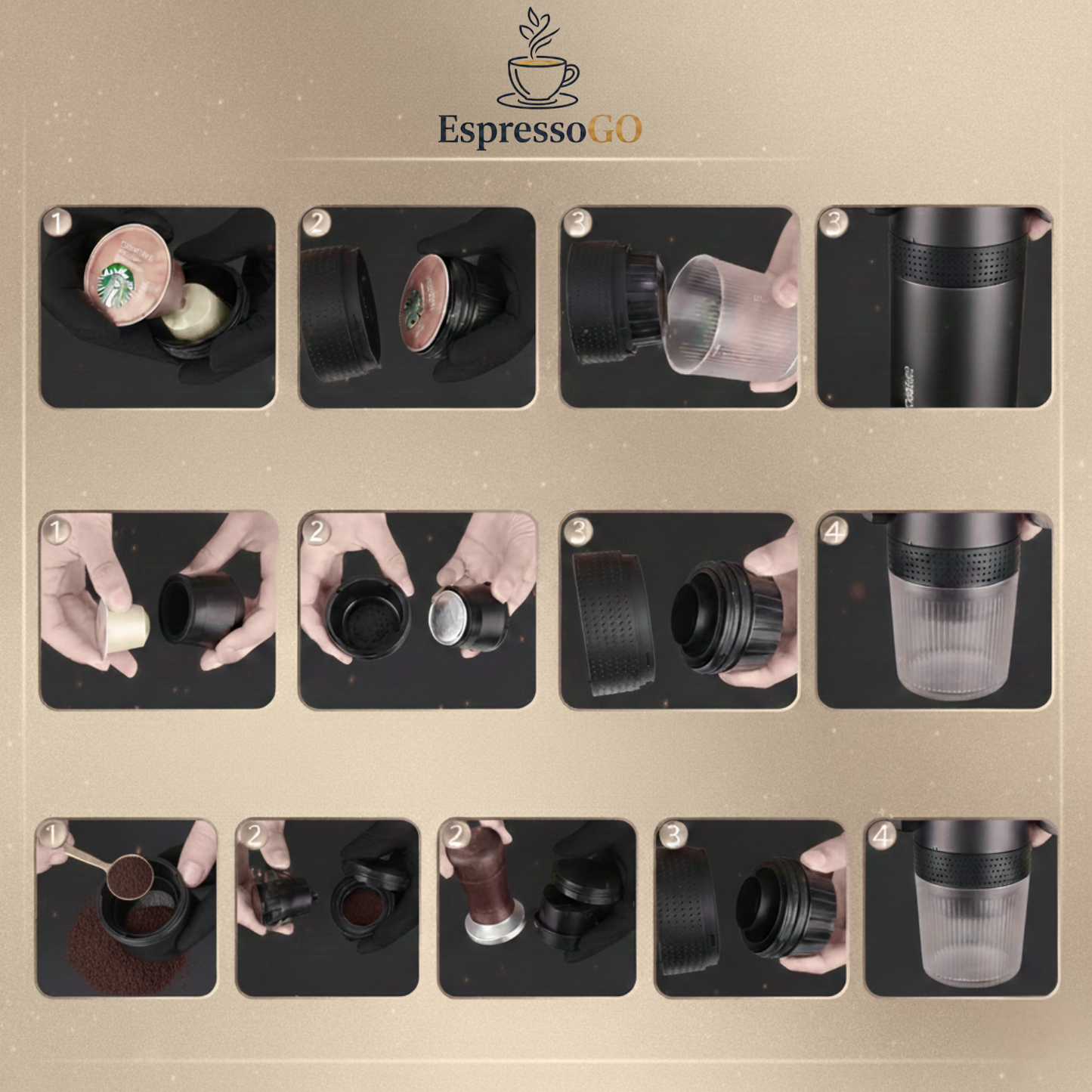 Espresso Go – Przenośny Ekspres do Kawy Espresso